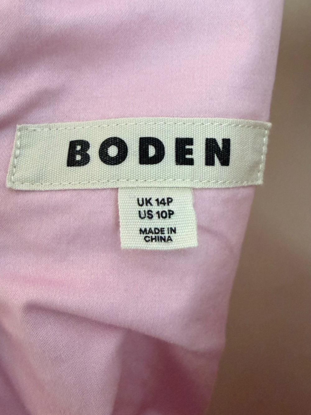 Boden Red and Pink Striped Midi Dress 10P - Picture 4 of 4
